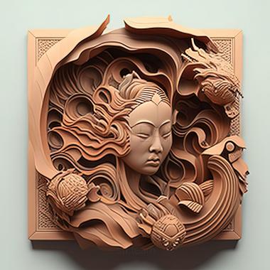 3D model st japanese art (STL)